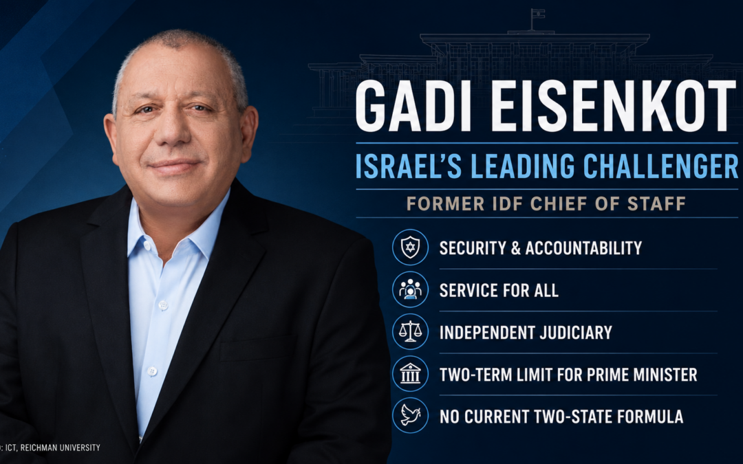 Israel’s Elections Are Approaching: Time to Get to Know Gadi Eisenkot, the Leading Challenger
